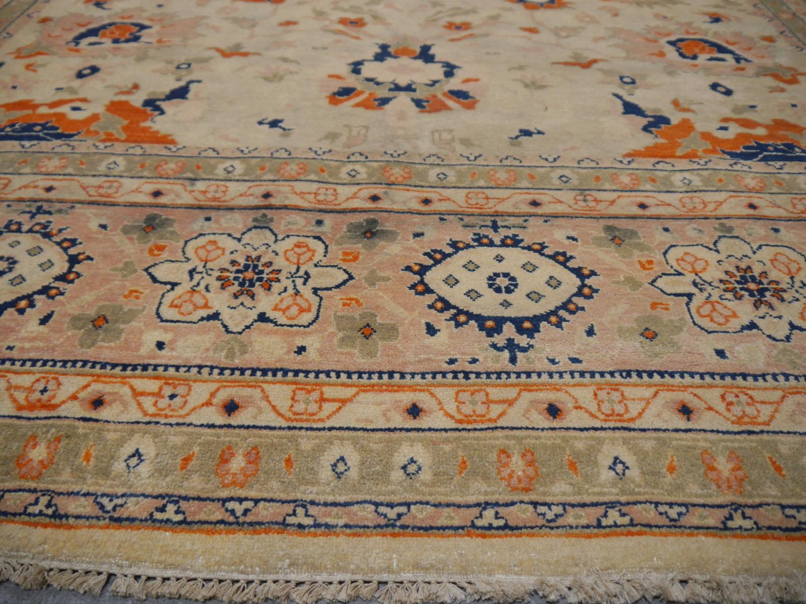 8 x 10 ft Sultanabad Mahal Design Rug Hand Knotted Wool Pile In New Condition For Sale In Lohr, Bavaria, DE