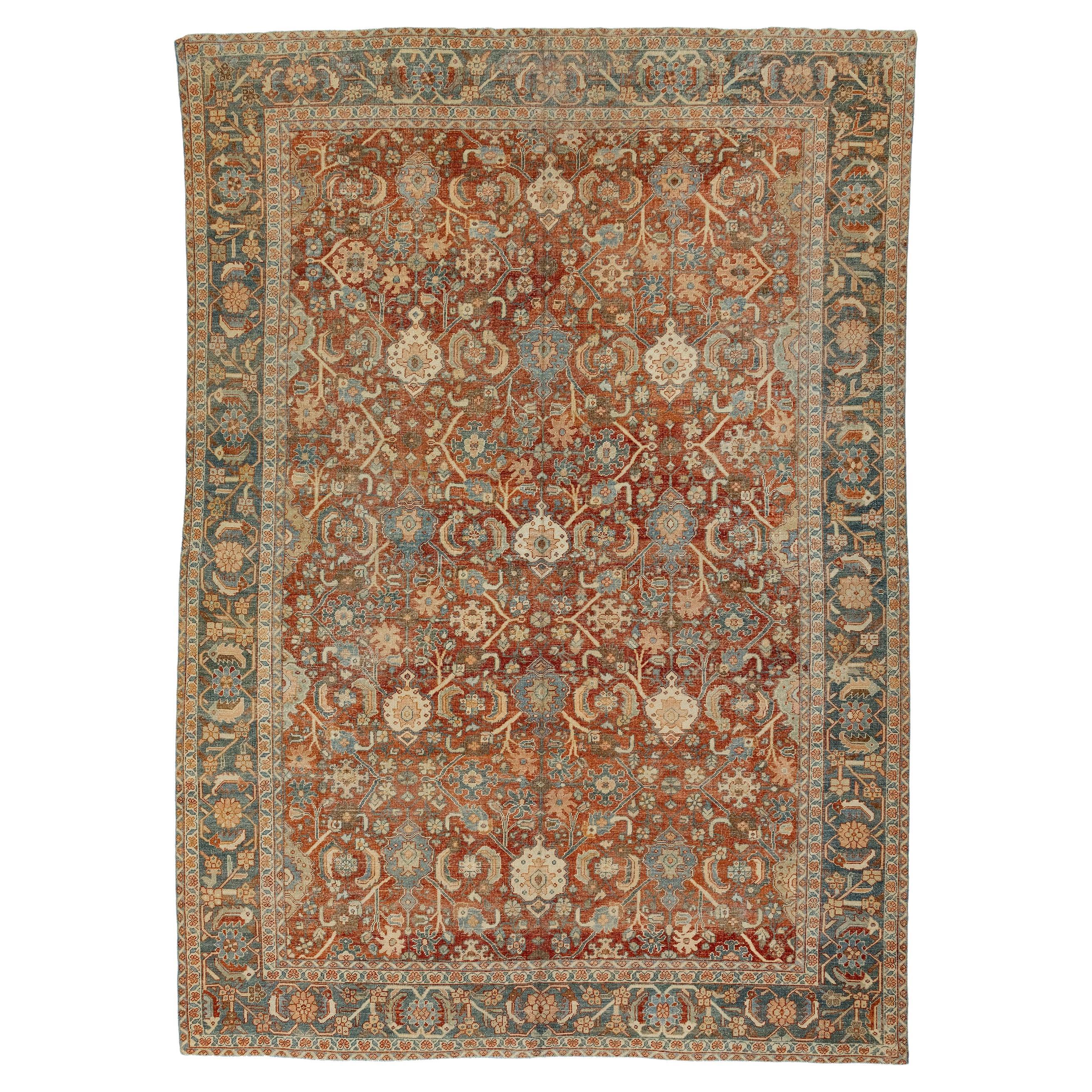 Sultanabad Rug Antique, circa 1880s For Sale