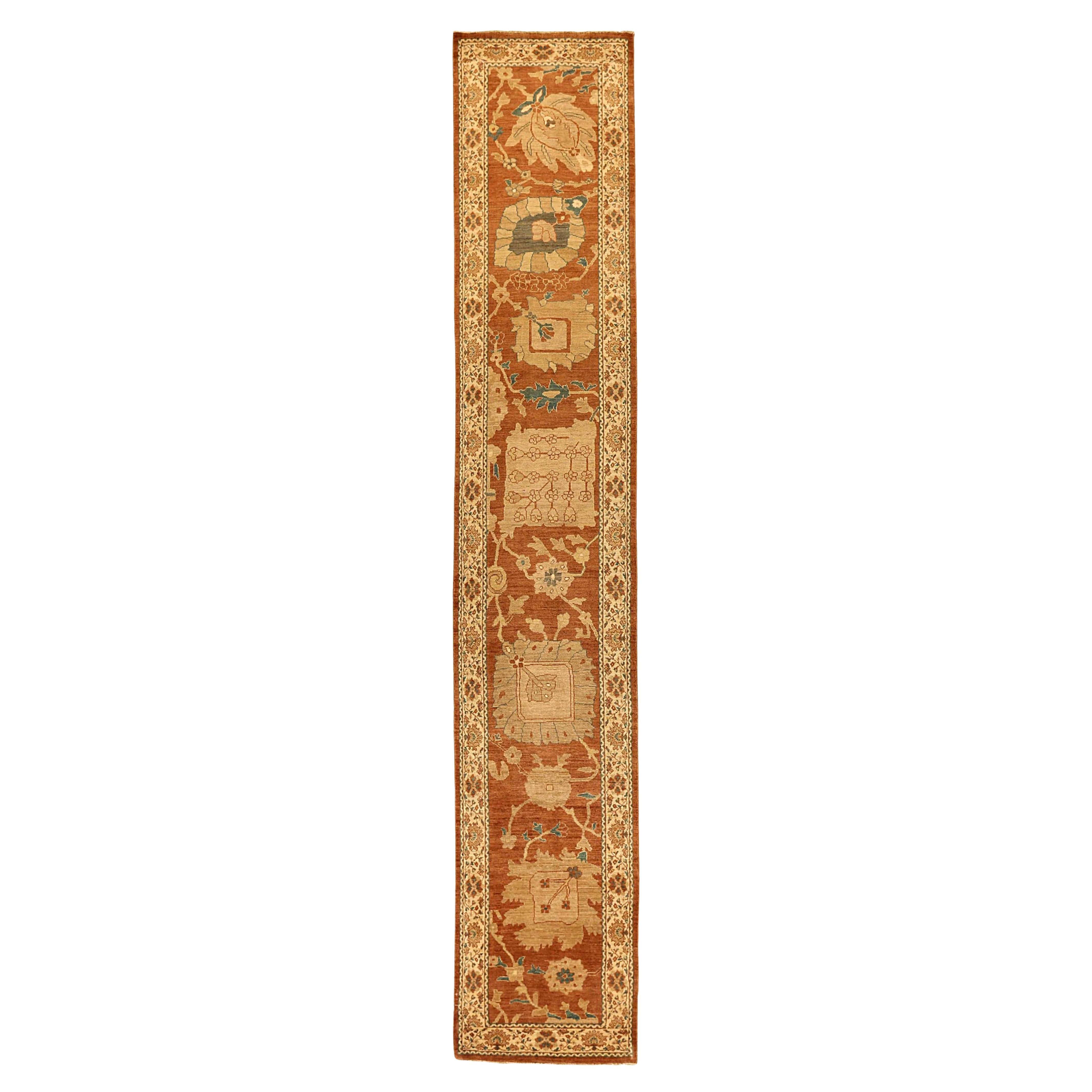 Sultanabad Runner Rug Circa 1990 - 61005