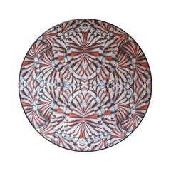 Sultan's Journey Carnations Porcelain Plate by Patch NYC for Les-Ottomans