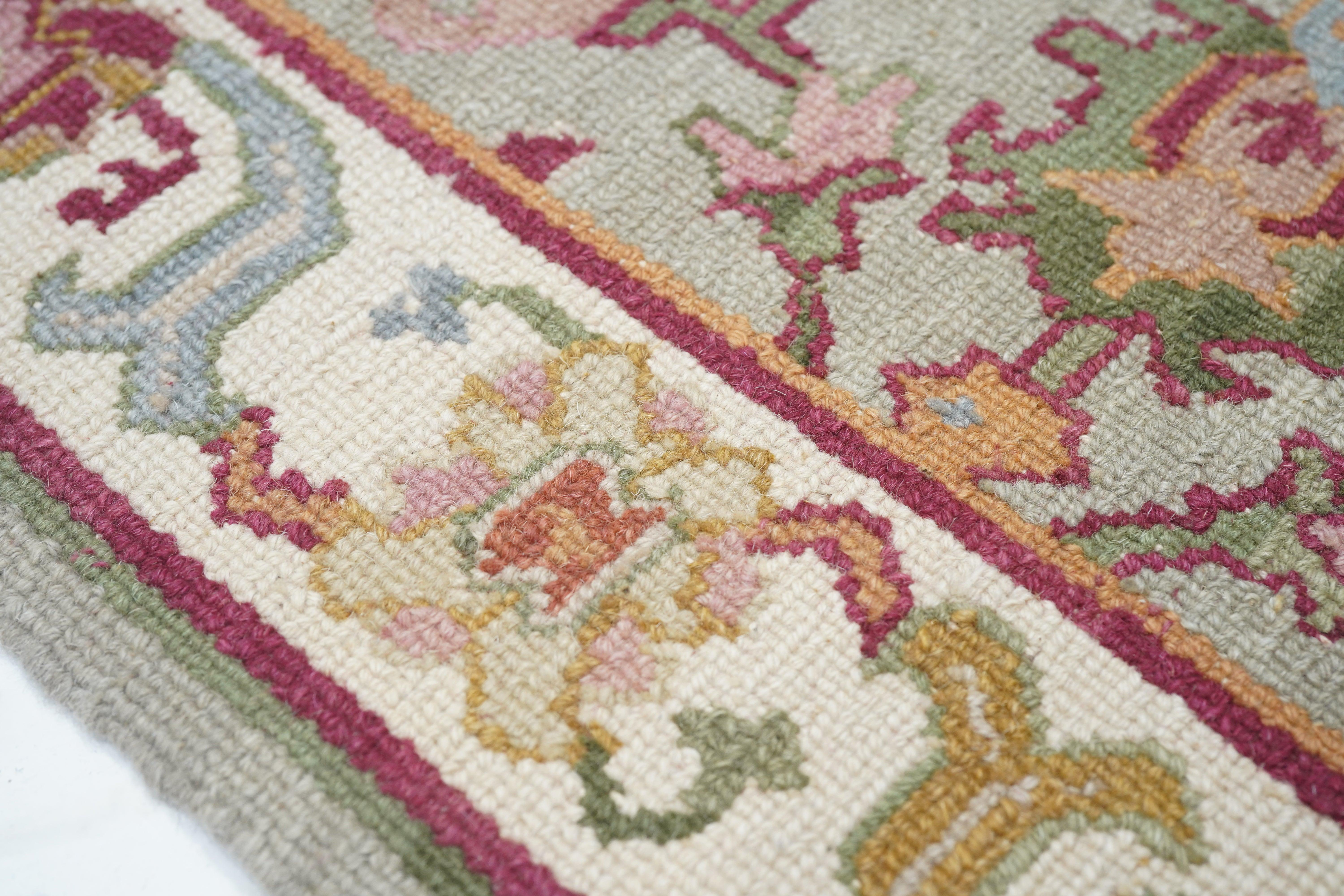 Indiano Runner in lana a trama piatta Sumak 2'7'' x 8'0'' in vendita
