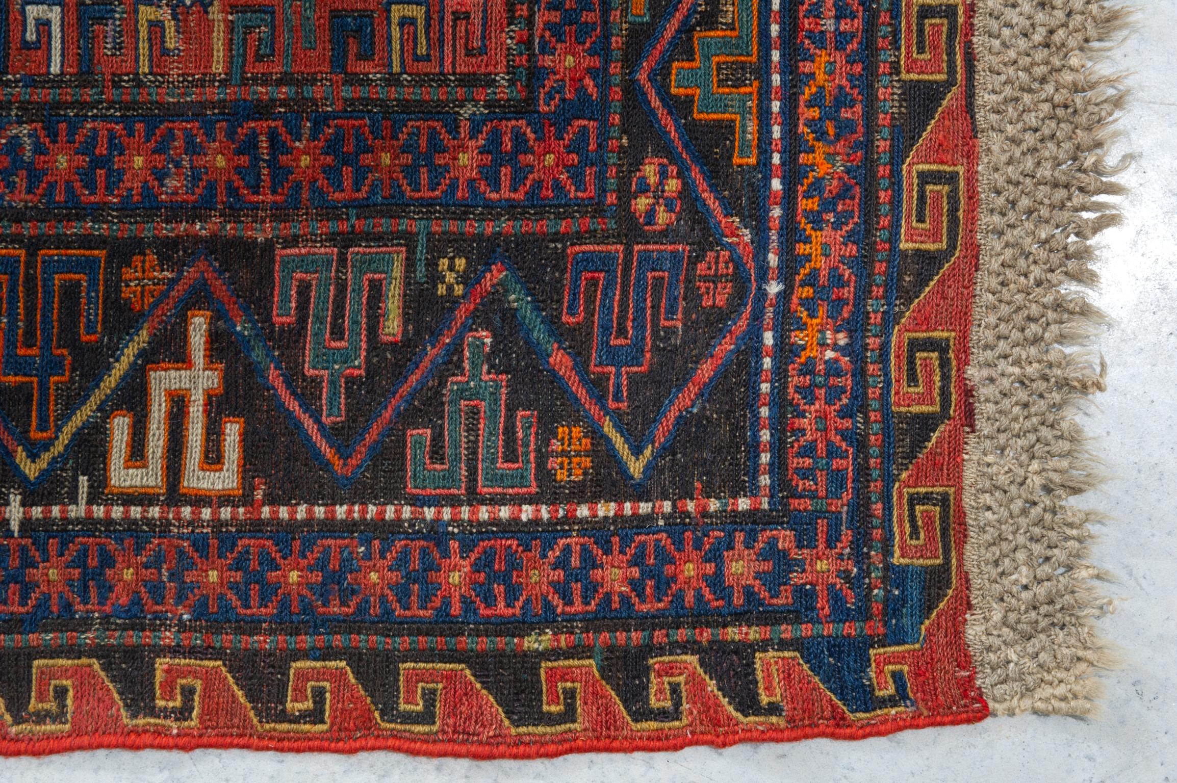 Caucasian Sumakh Antique Carpet from Private Collection For Sale
