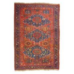 Gran alfombra antigua Sumakh de colección privada