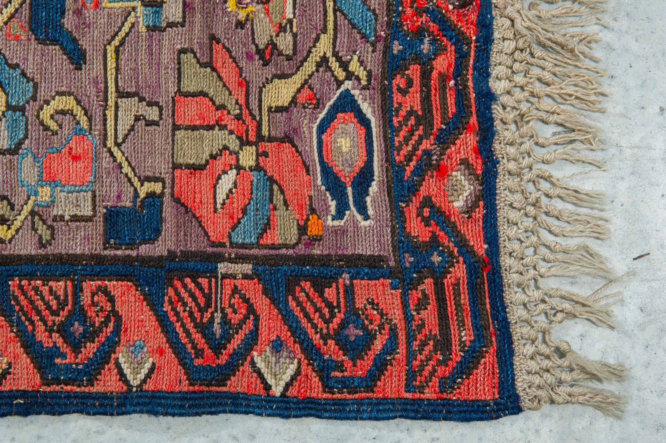 Hand-Woven  SUMAKH Carpet from Private Collection For Sale