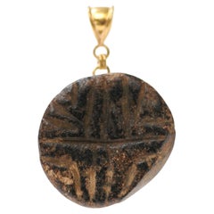 Antique Sumarian Steotite Stamp Pendant