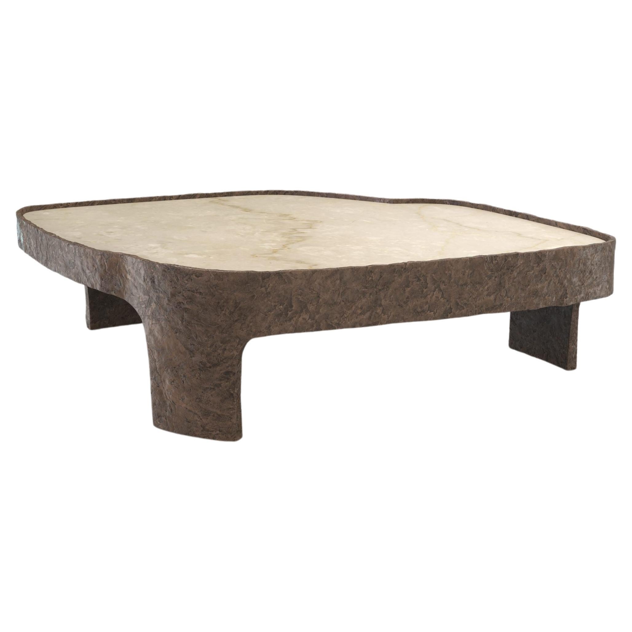 Table basse Sumatra V2 en bronze par Edizione Limitata