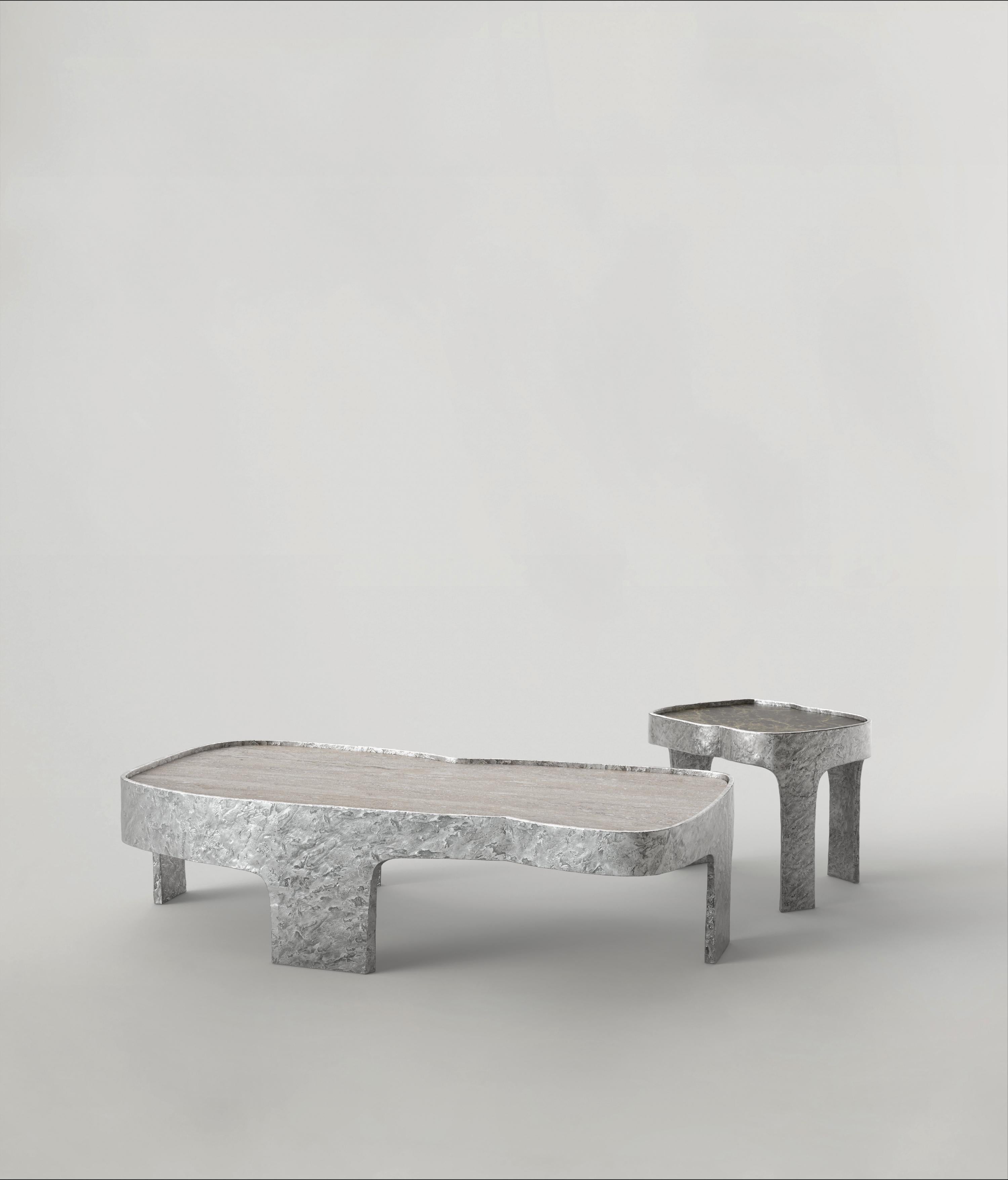 Aluminum Sumatra V1 Side Table by Edizione Limitata For Sale