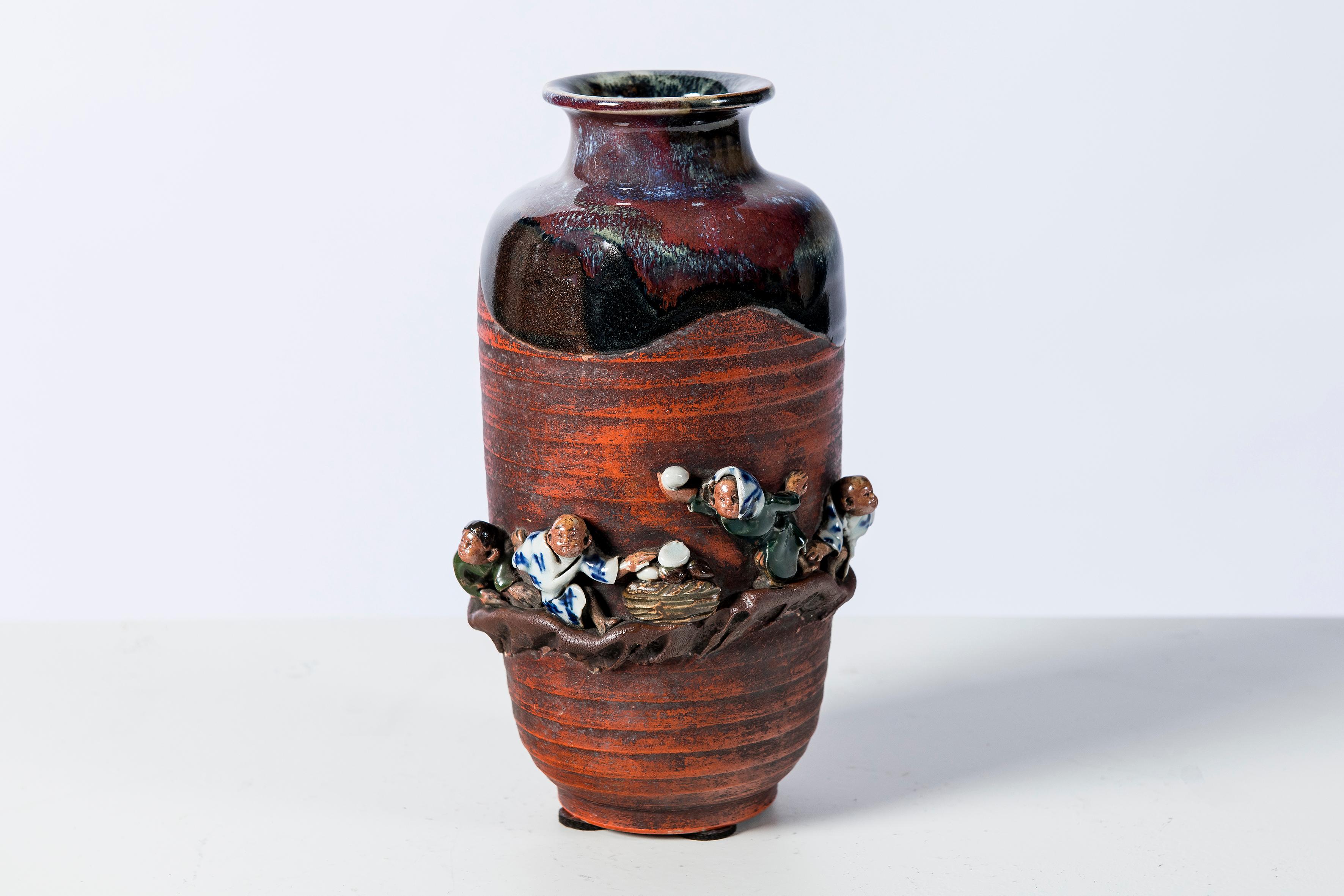 Sumida Gawa-Keramikgarnituren, Japan, um 1890-1900 (Japanisch) im Angebot