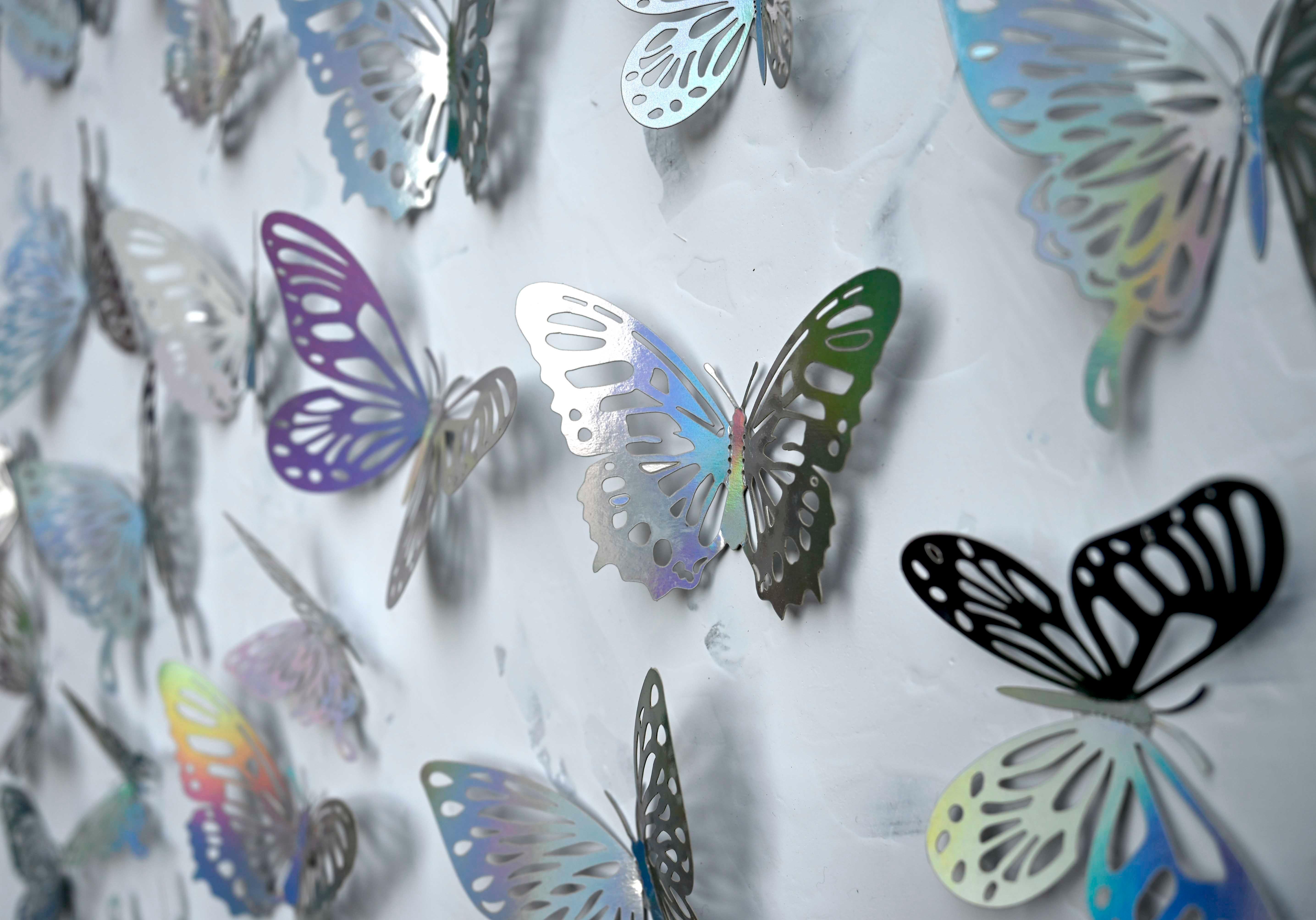 Indian Contemporary Art by Sumit Mehndiratta - Holographic Butterflies  For Sale 3