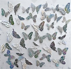 Indian Contemporary Art by Sumit Mehndiratta - Holographic Butterflies 
