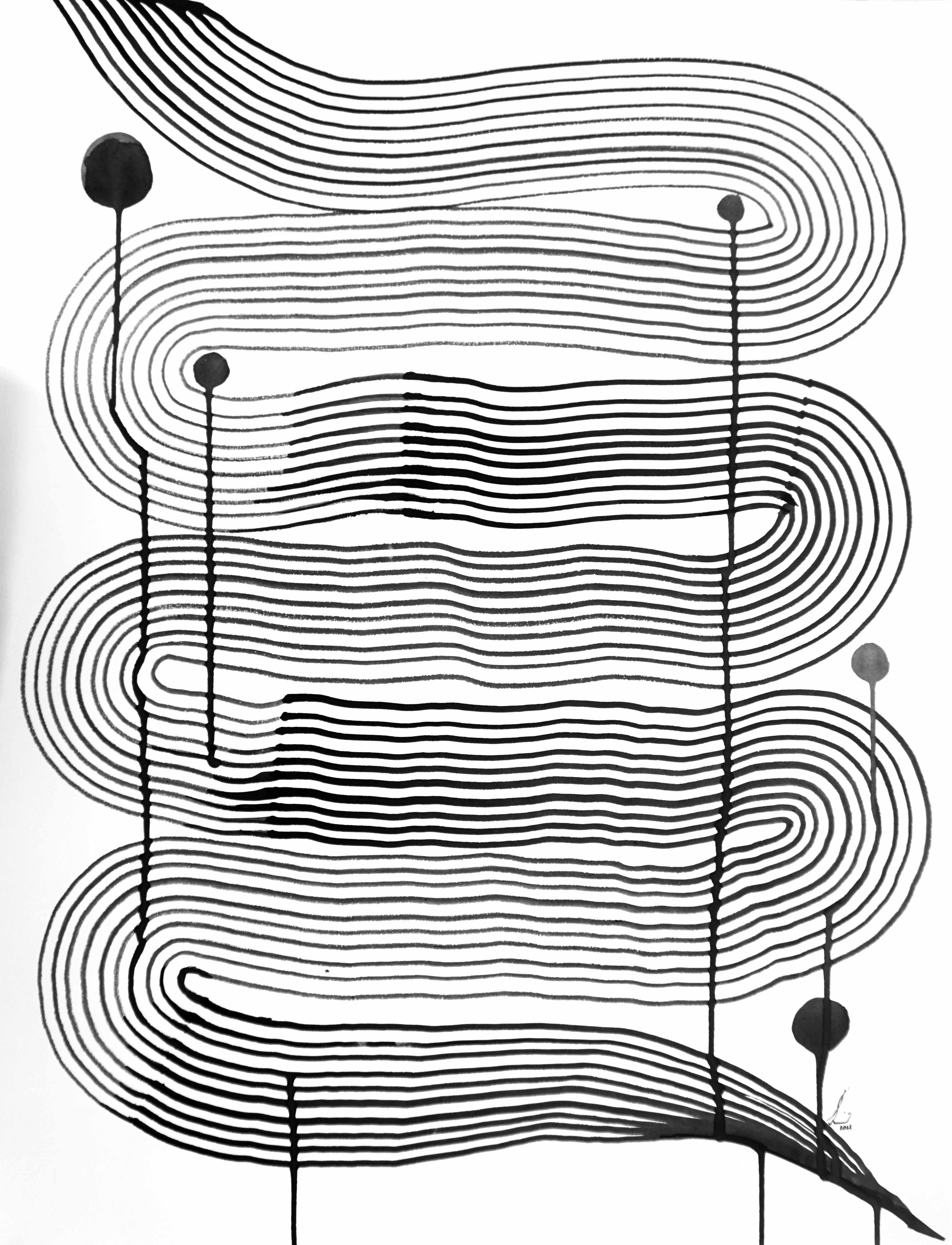 Indian Contemporary Art By Sumit Mehndiratta - Composition No. 319