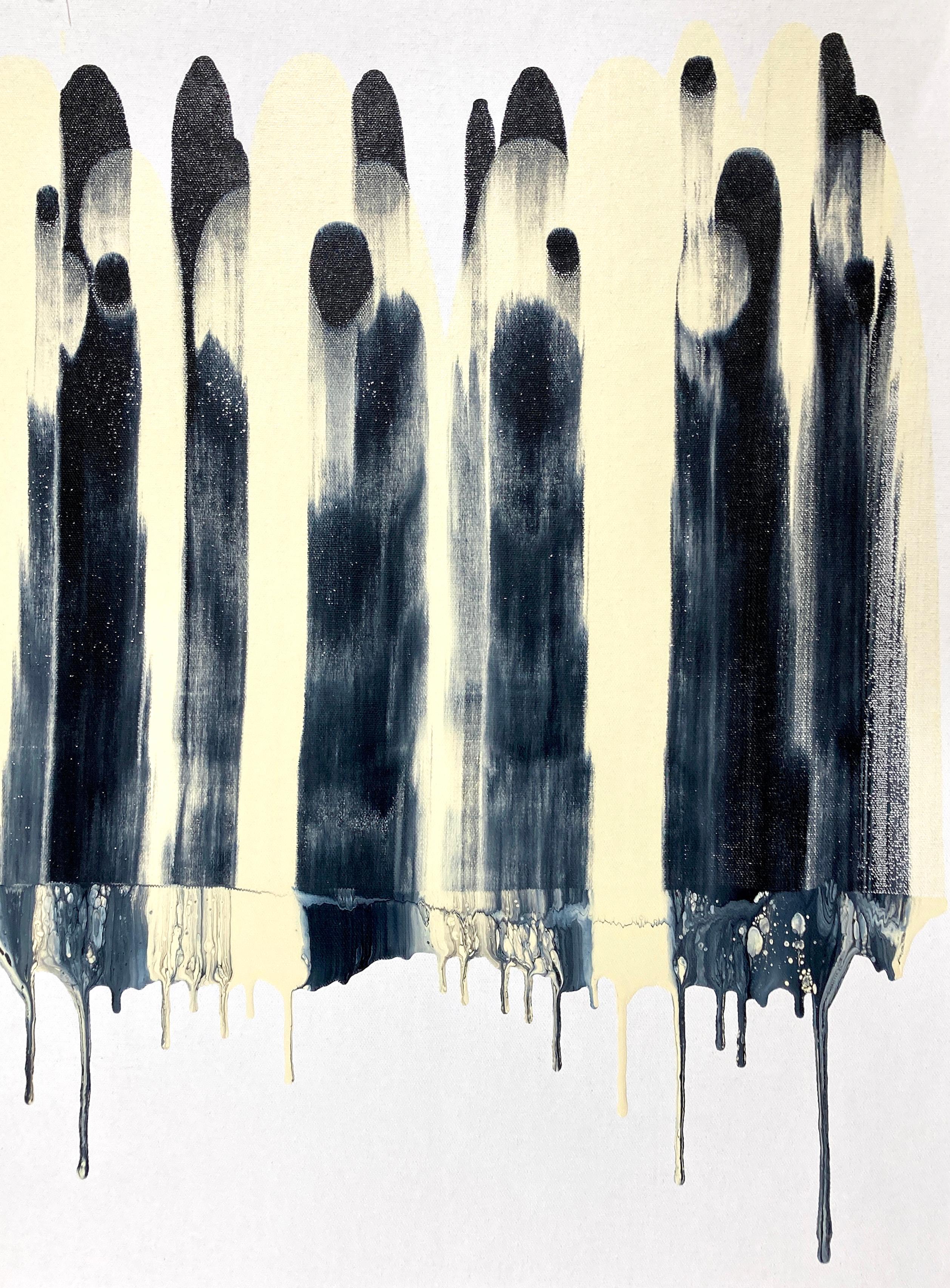 Pittura acrilica su tela - l'opera può essere spedita in un tubo o incorniciata in una cassa.
