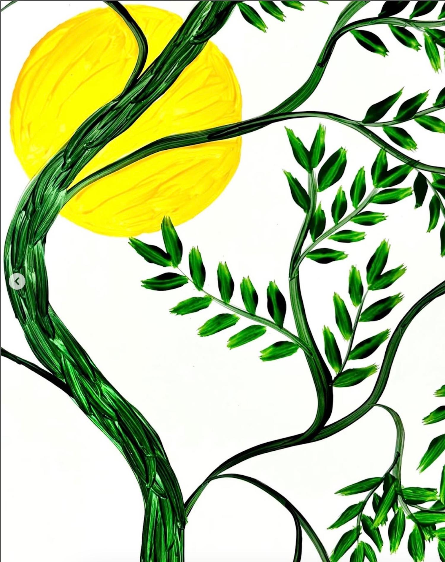 Indian Contemporary Art by Sumit Mehndiratta - Curry Leaves For Sale 1