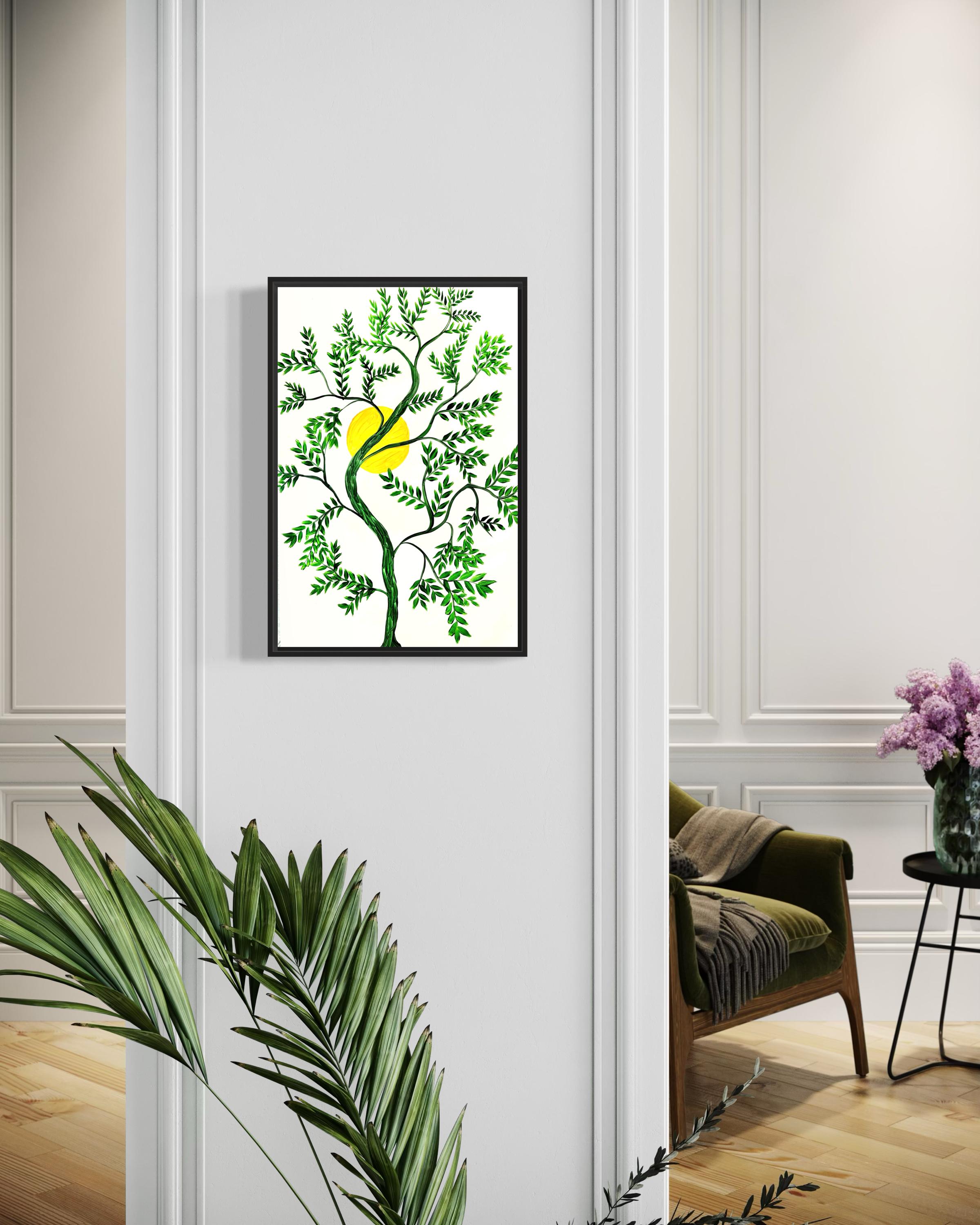 Indian Contemporary Art by Sumit Mehndiratta - Curry Leaves For Sale 2