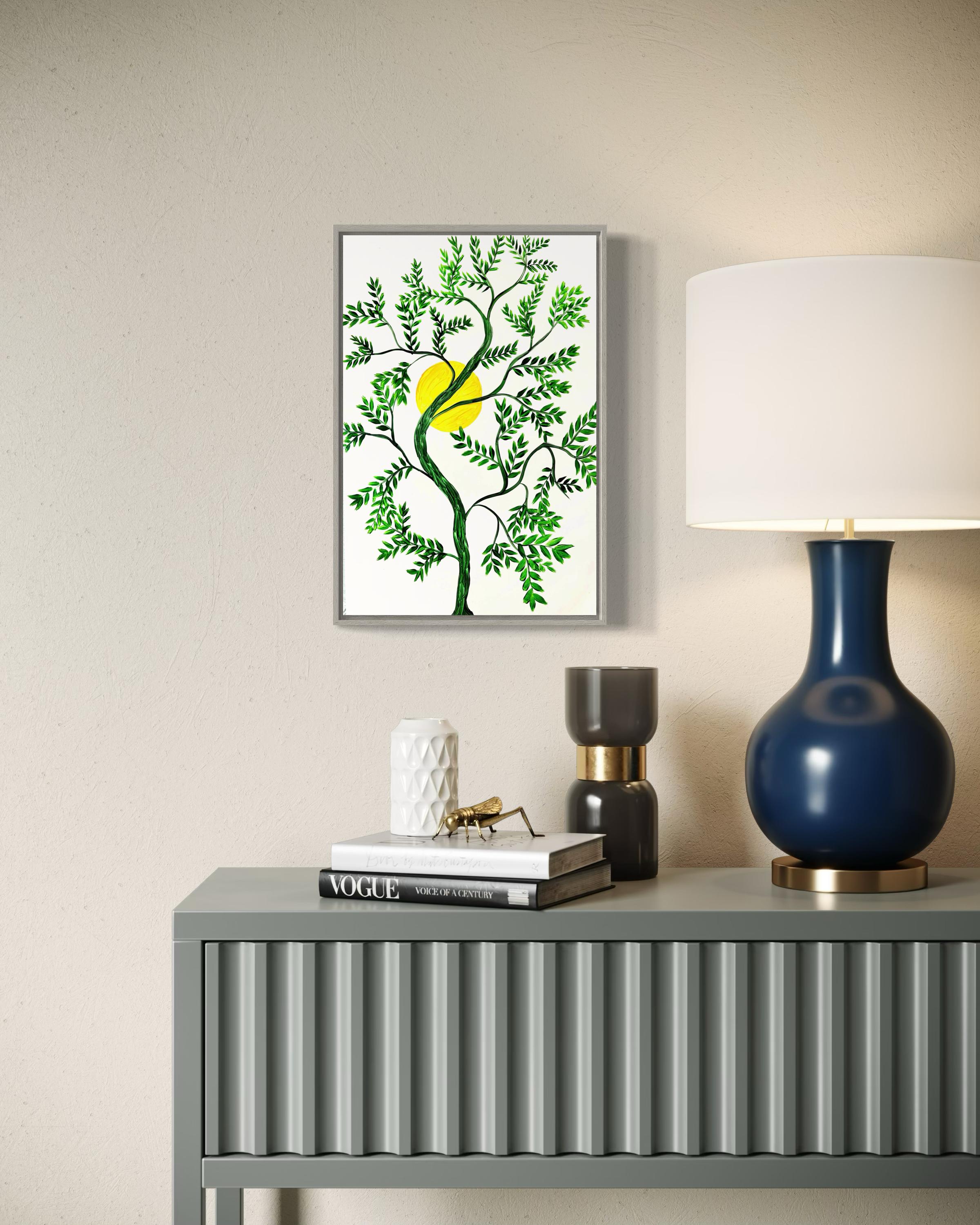 Indian Contemporary Art by Sumit Mehndiratta - Curry Leaves For Sale 3