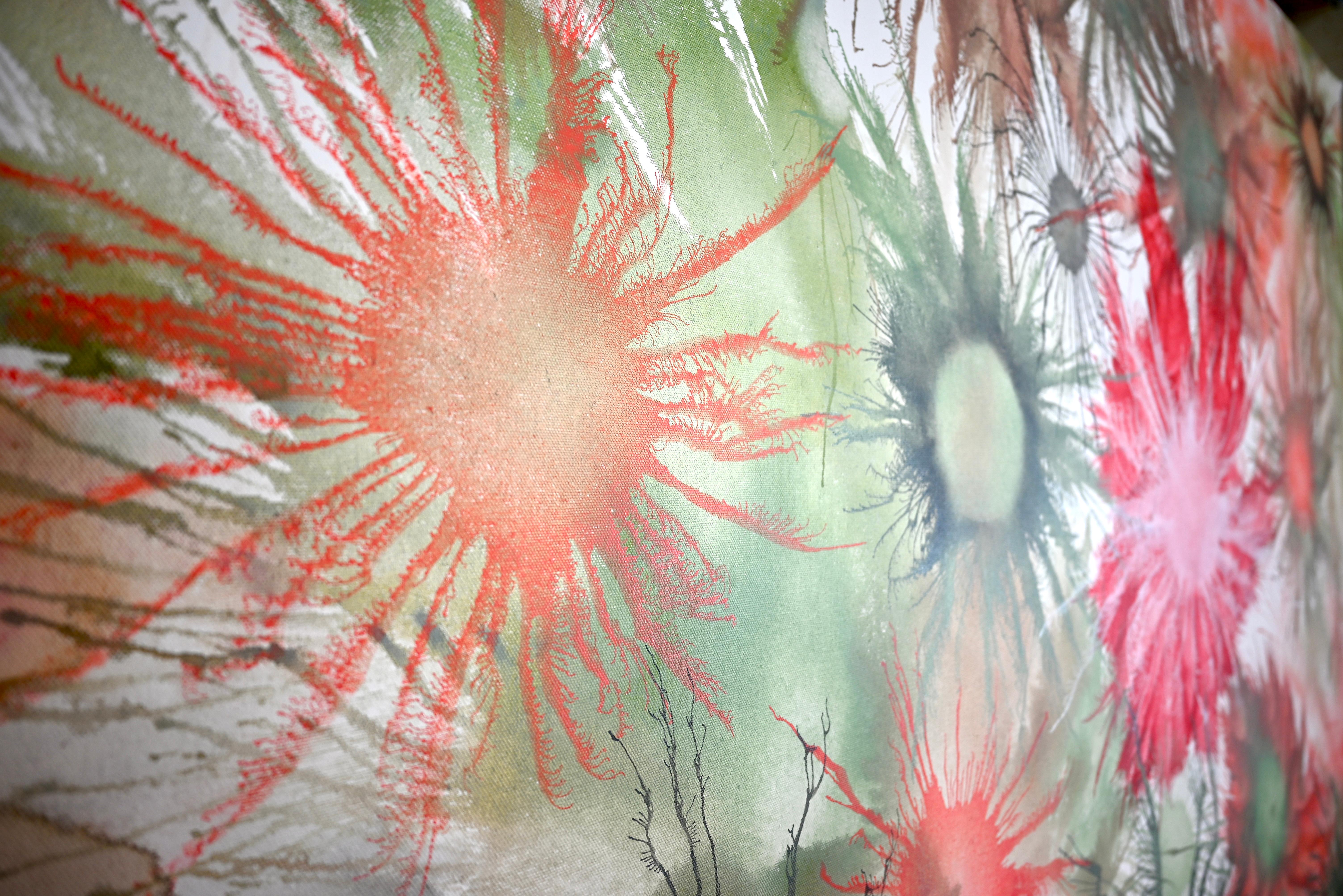Arte contemporanea indiana di Sumit Mehndiratta - Serie Exploflora Coralli Femminili in vendita 1