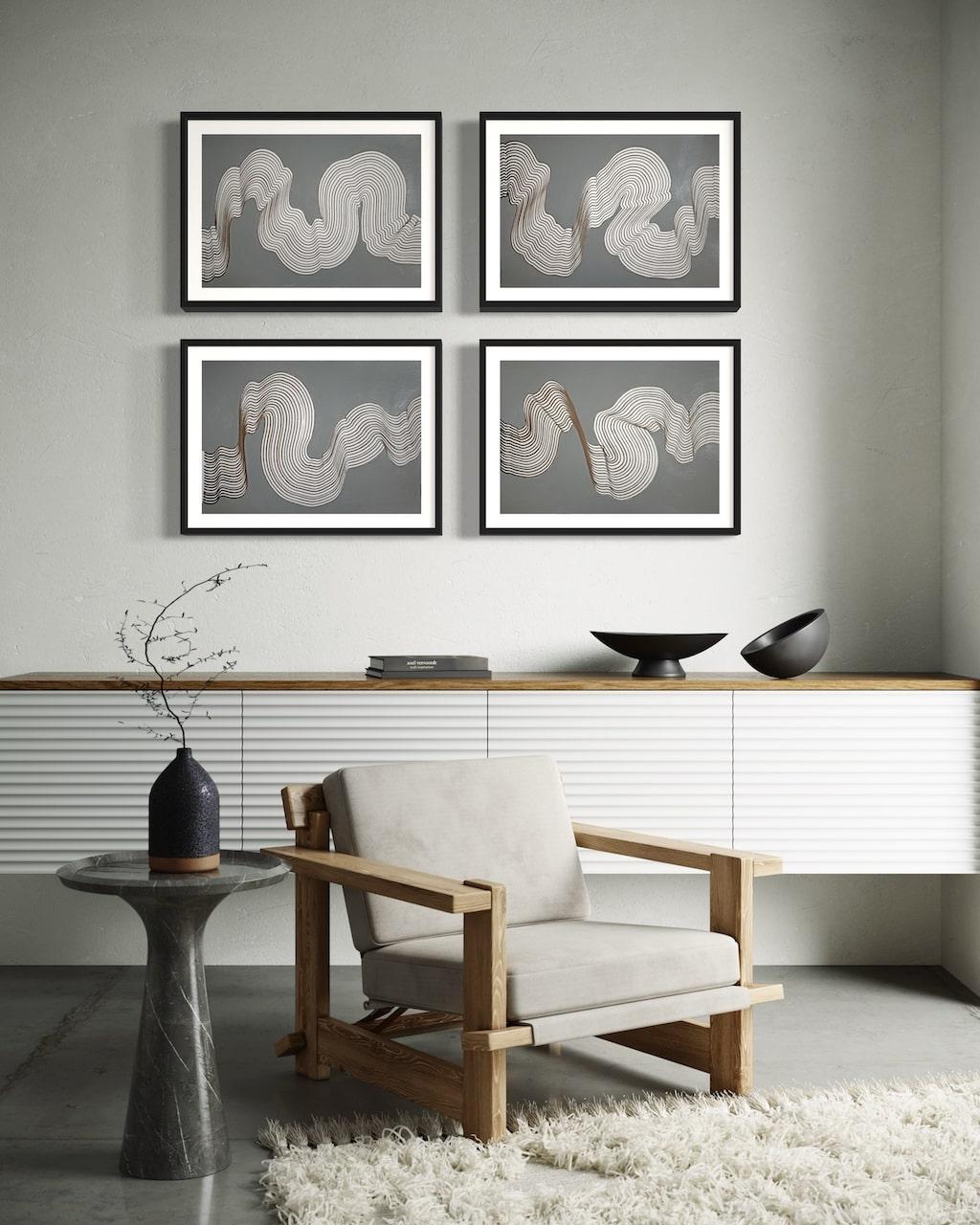 Arte indiana contemporanea di Sumit Mehndiratta - Greytitude in vendita 1