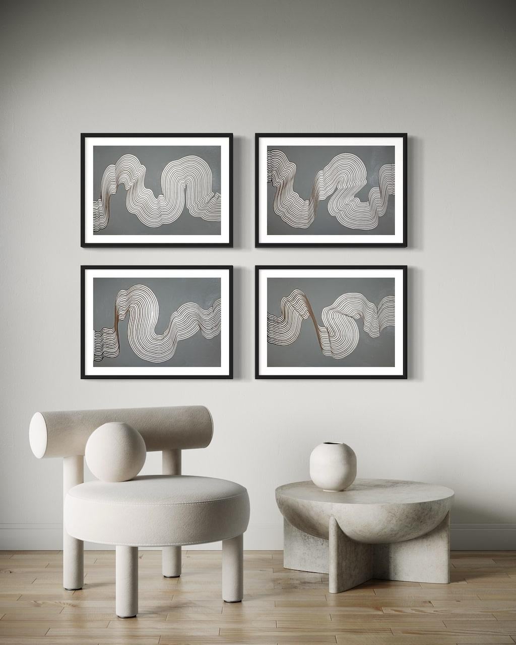 Arte indiana contemporanea di Sumit Mehndiratta - Greytitude in vendita 2