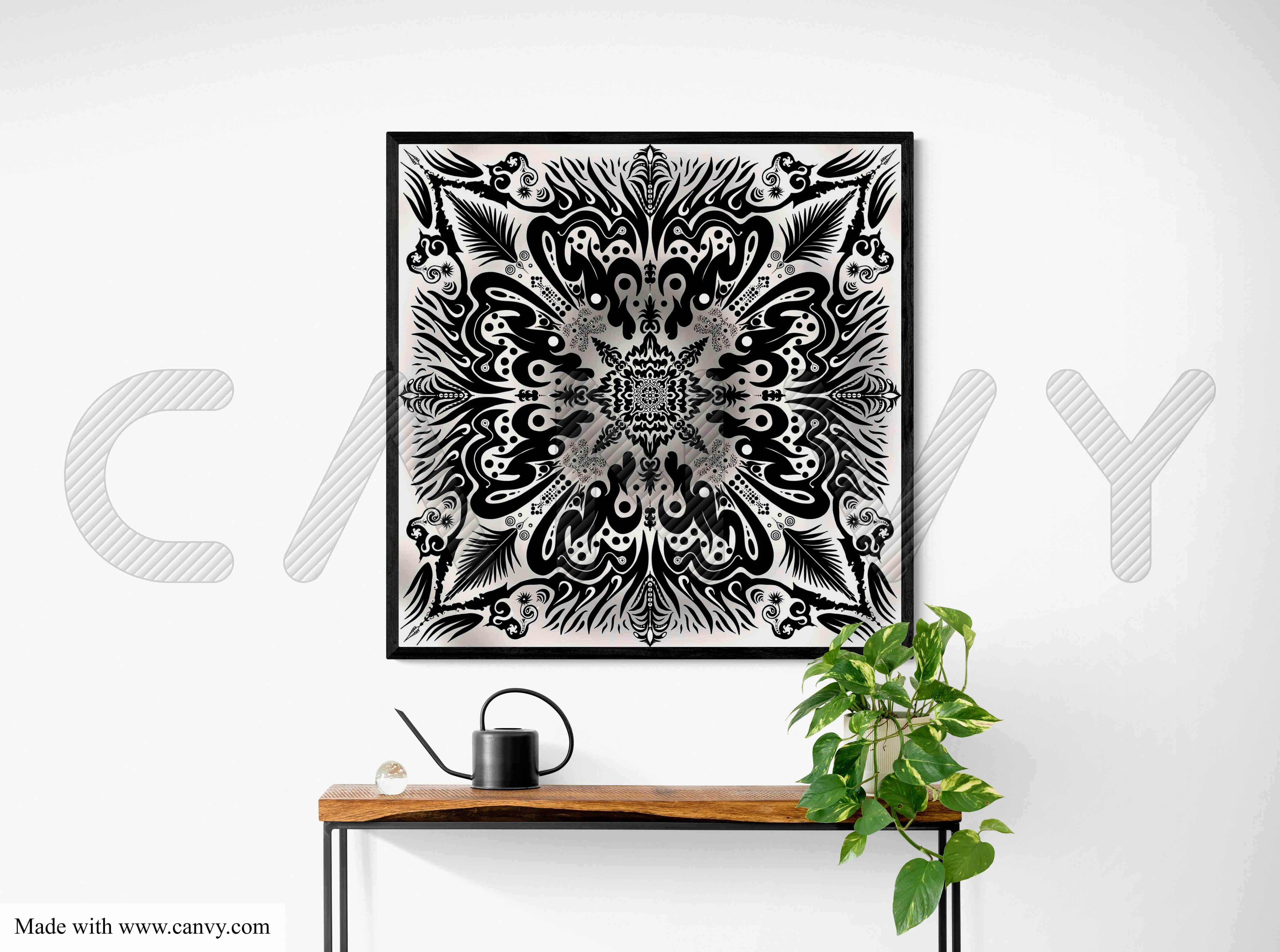 Arte contemporanea indiana di Sumit Mehndiratta - Illuminazione monocromatica in vendita 3
