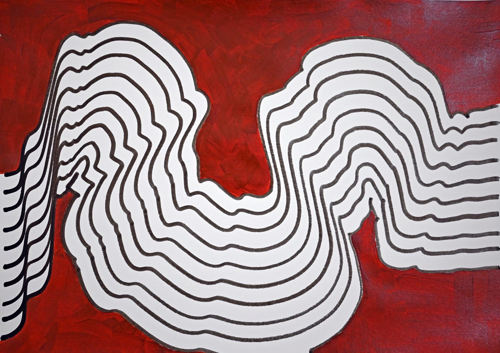 Arte contemporanea indiana di Sumit Mehndiratta - Mucky Waves in vendita 3