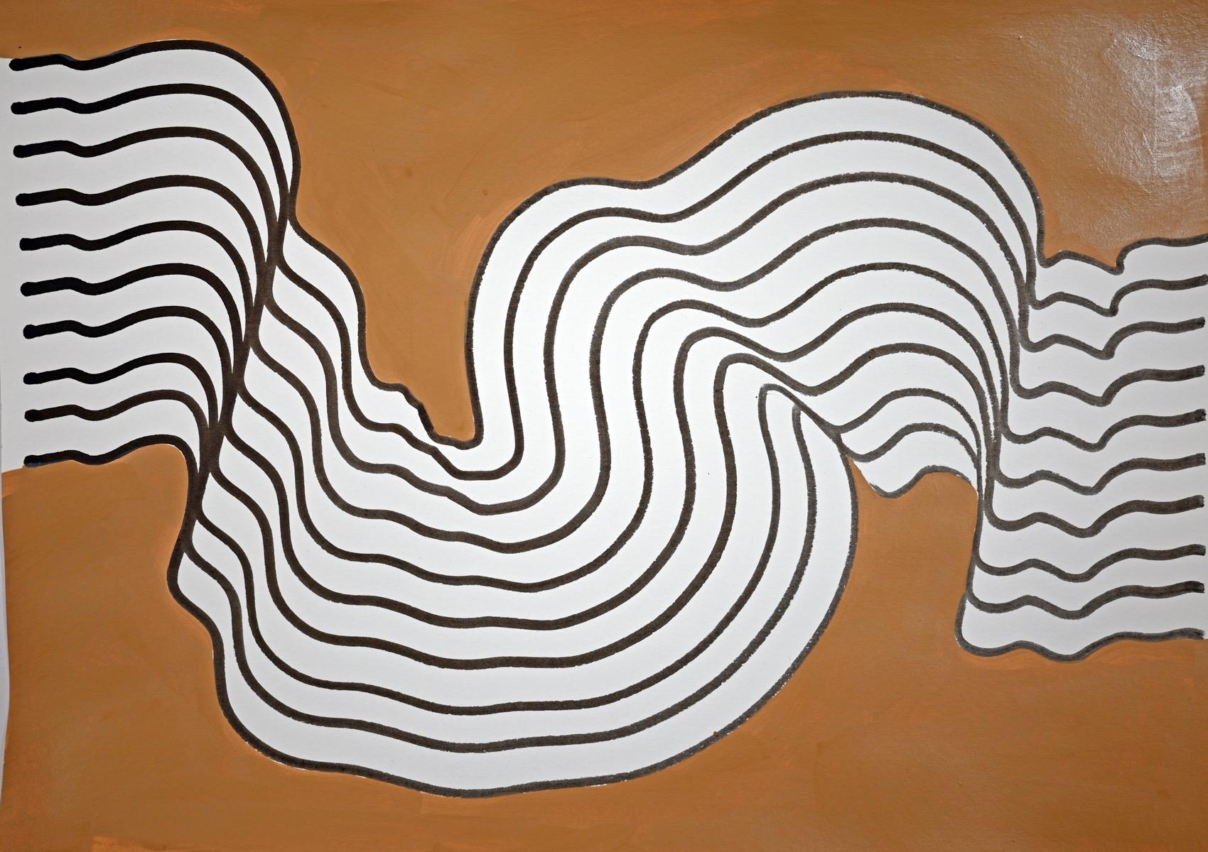Arte contemporanea indiana di Sumit Mehndiratta - Mucky Waves in vendita 4