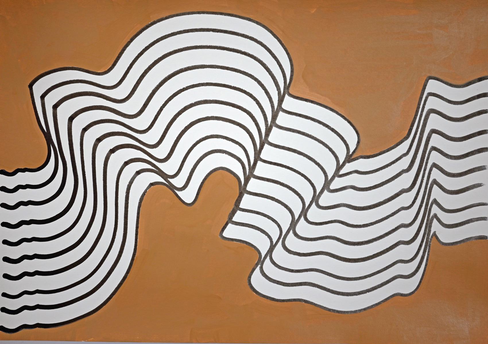 Arte contemporanea indiana di Sumit Mehndiratta - Mucky Waves in vendita 5