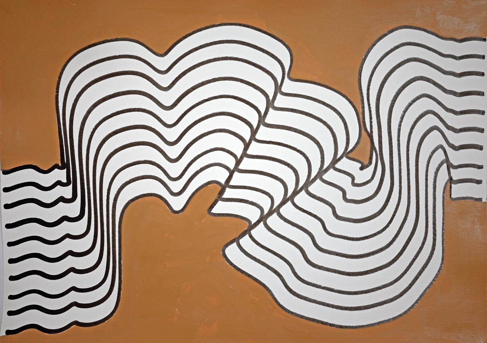 Arte contemporanea indiana di Sumit Mehndiratta - Mucky Waves in vendita 6
