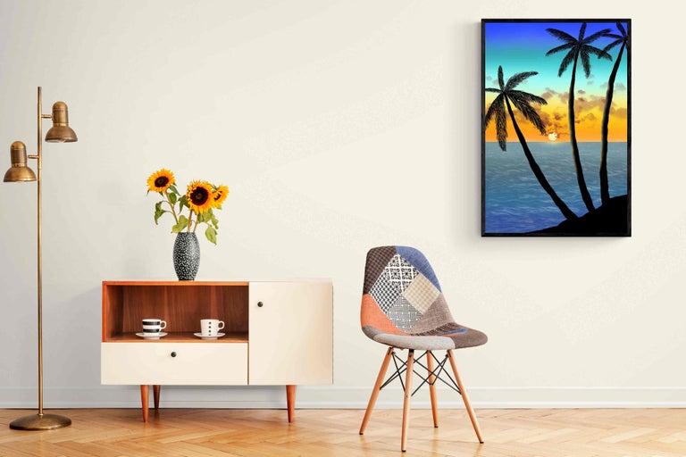 Indian Contemporary Art by Sumit Mehndiratta - Palm Trees For Sale 1