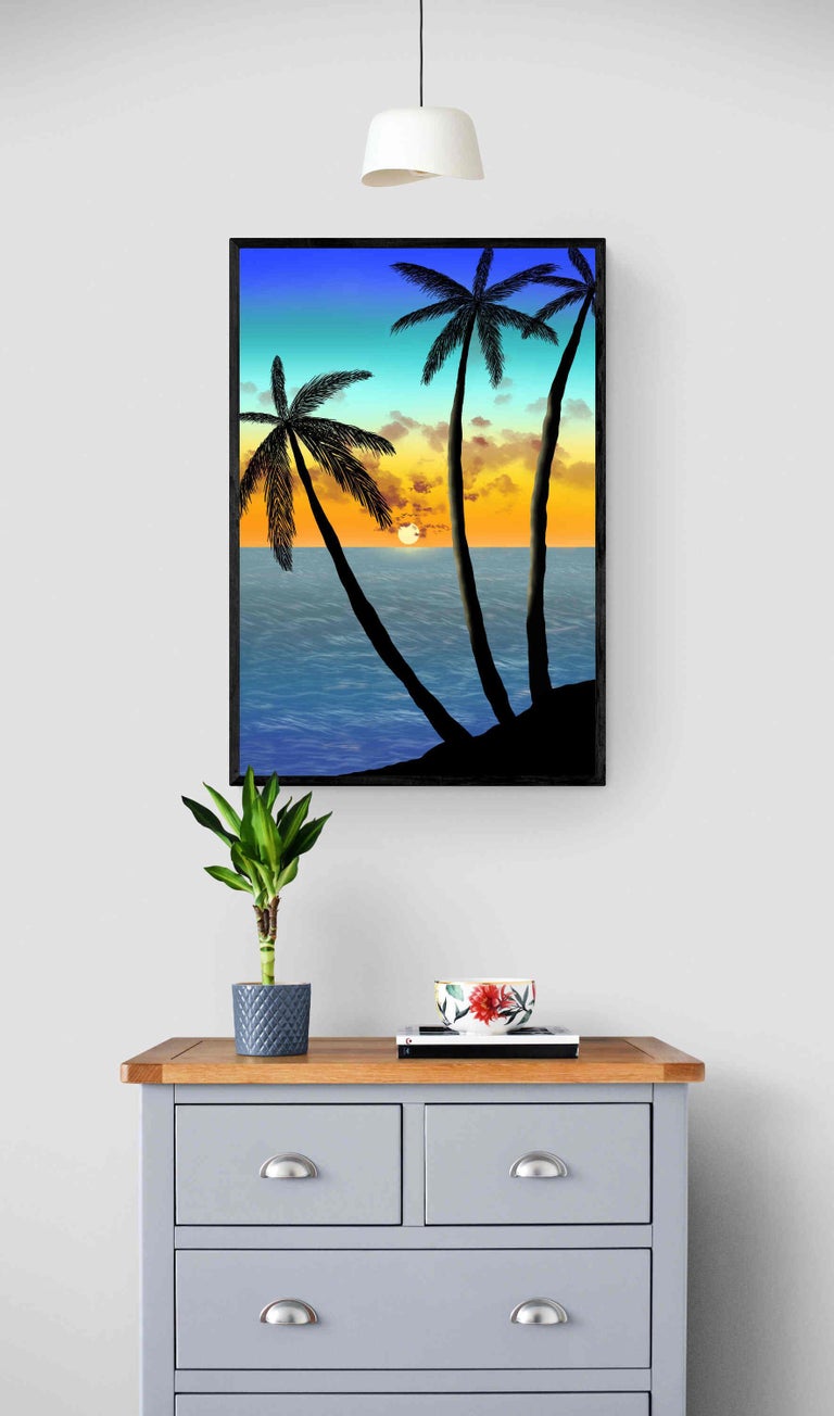Indian Contemporary Art by Sumit Mehndiratta - Palm Trees For Sale 2