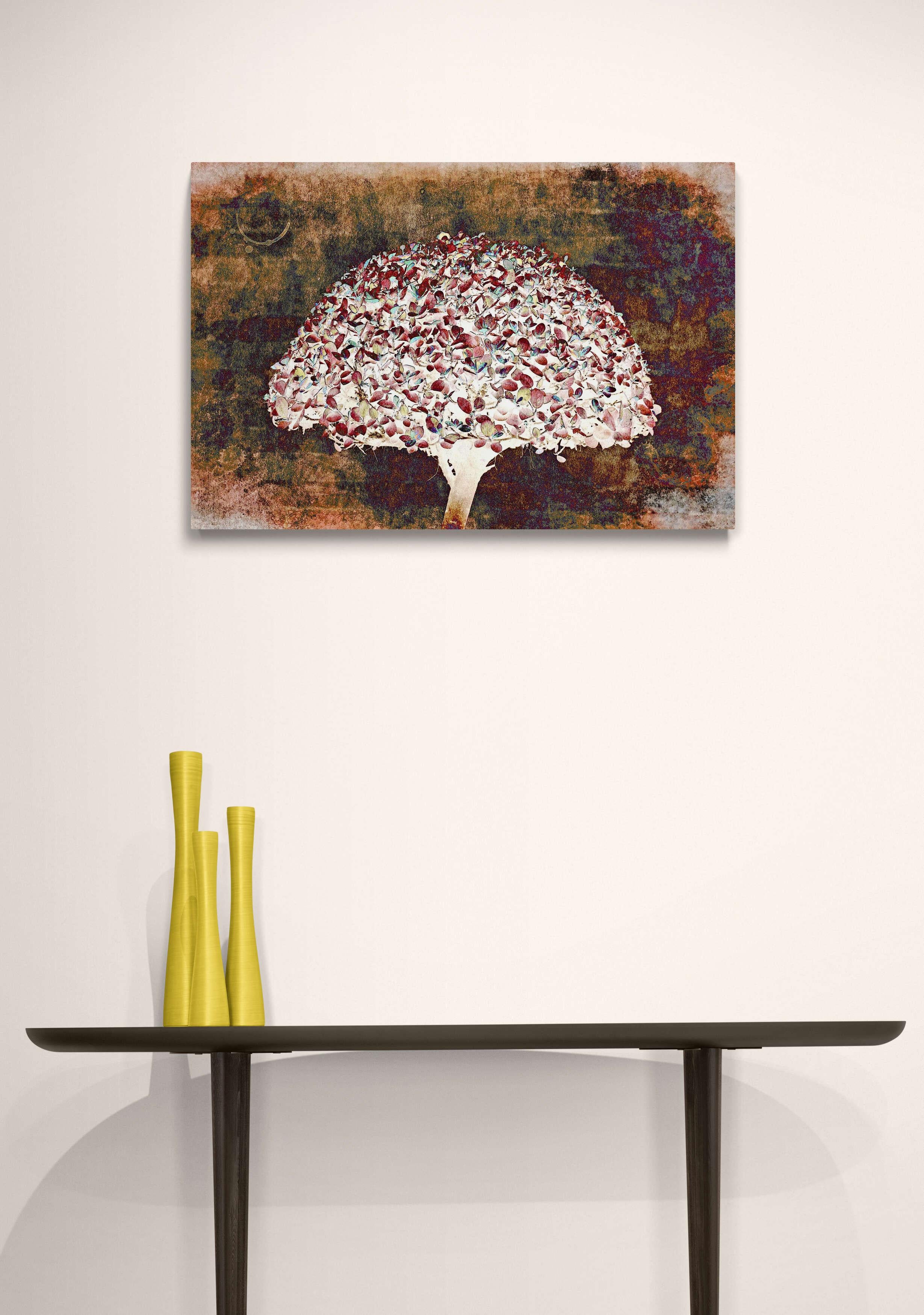 Arte contemporanea indiana di Sumit Mehndiratta - Leaf Cloud in vendita 1