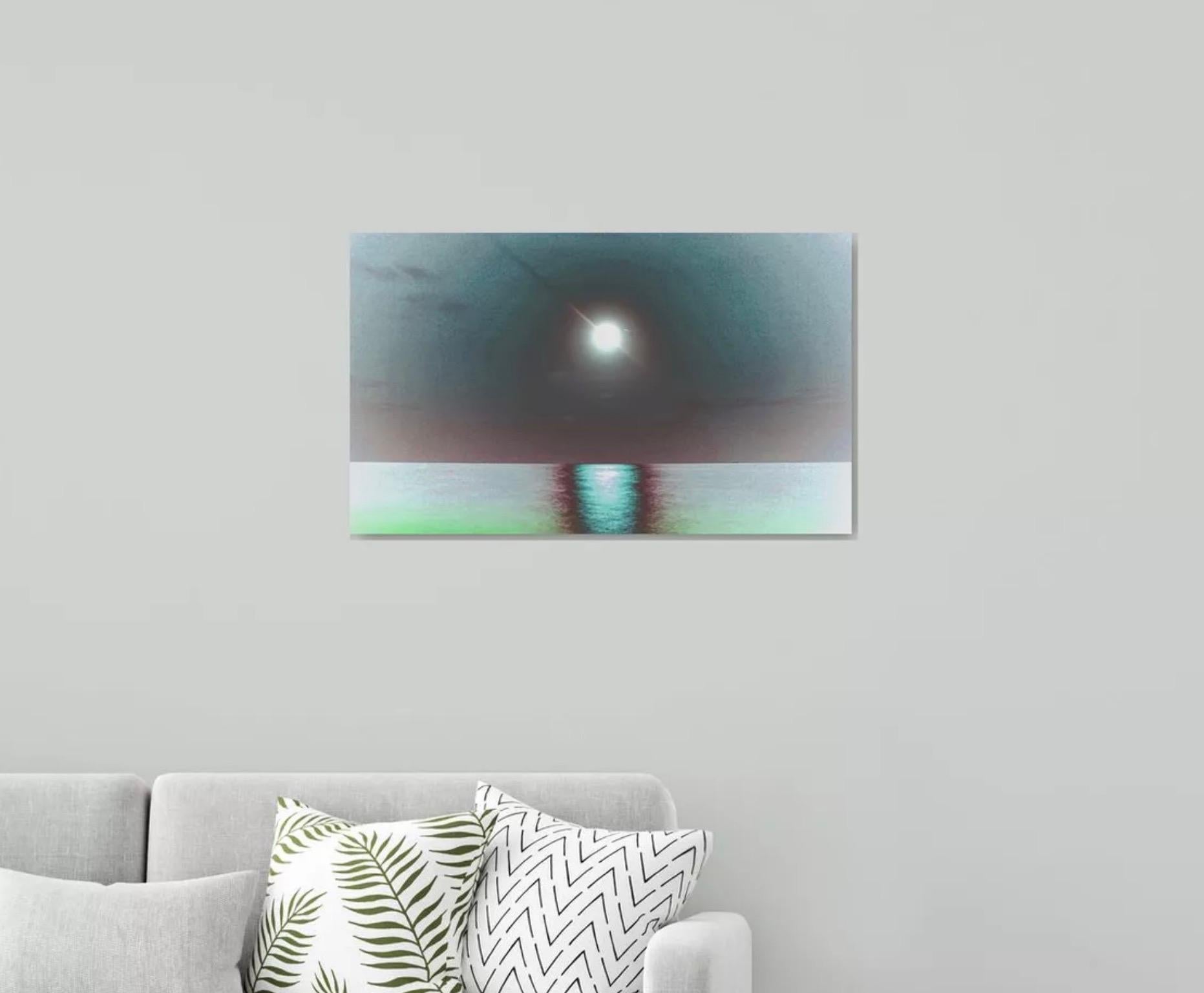 Arte contemporáneo indio de Sumit Mehndiratta - Salida de la luna líquida en venta 1