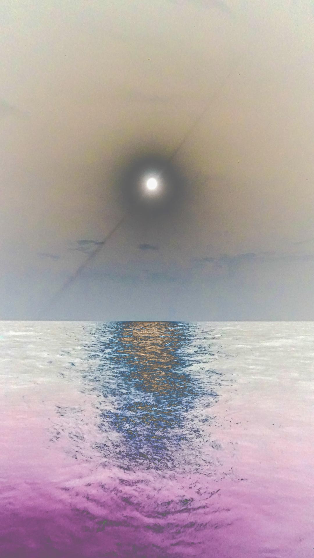Arte contemporáneo indio de Sumit Mehndiratta - Salida de la luna rosa