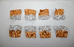 Art contemporain indien de Sumit Mehndiratta - Vagues métalliques 3