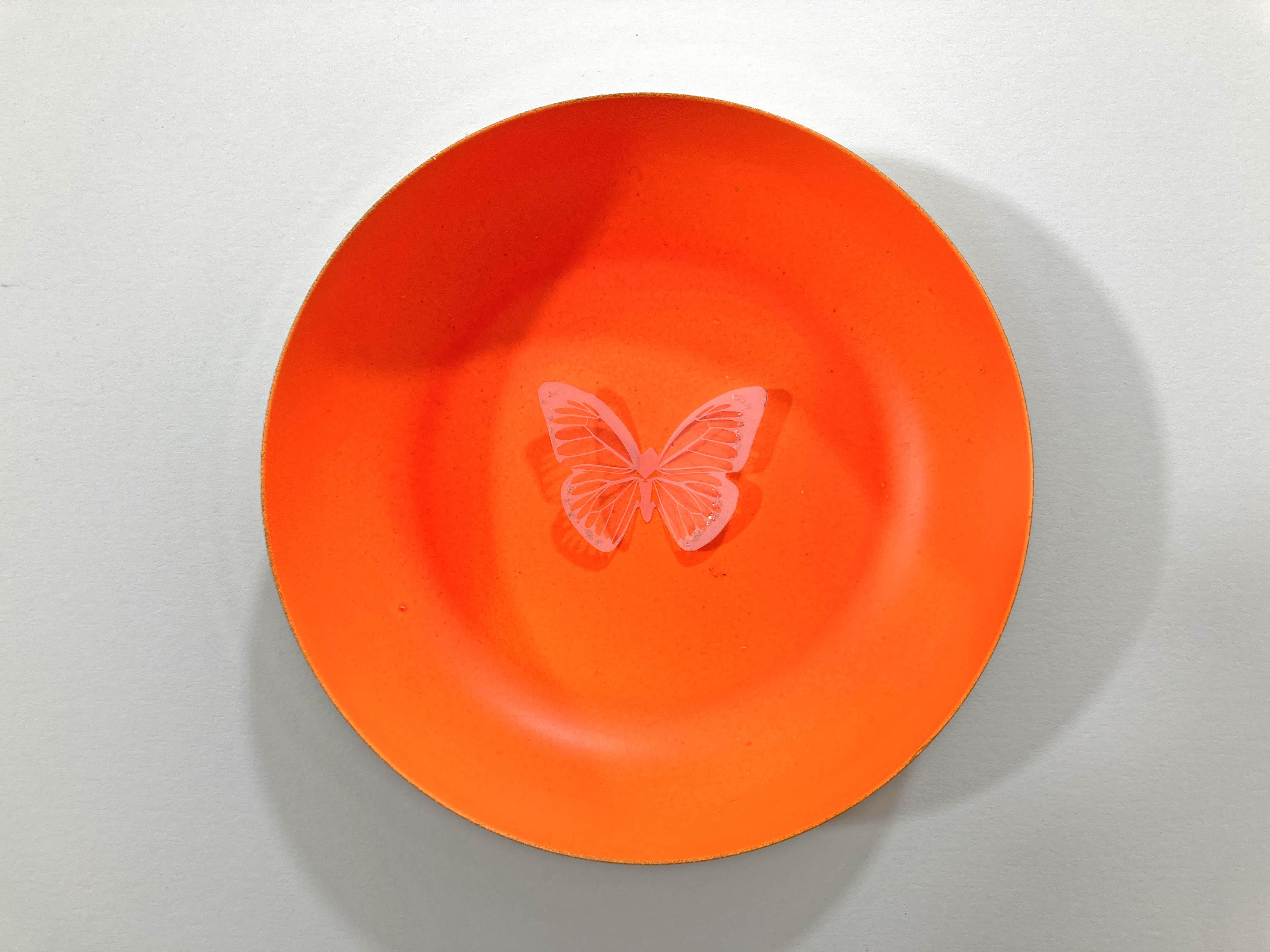 Arte contemporáneo indio de Sumit Mehndiratta - Mariposas de neón en venta 2