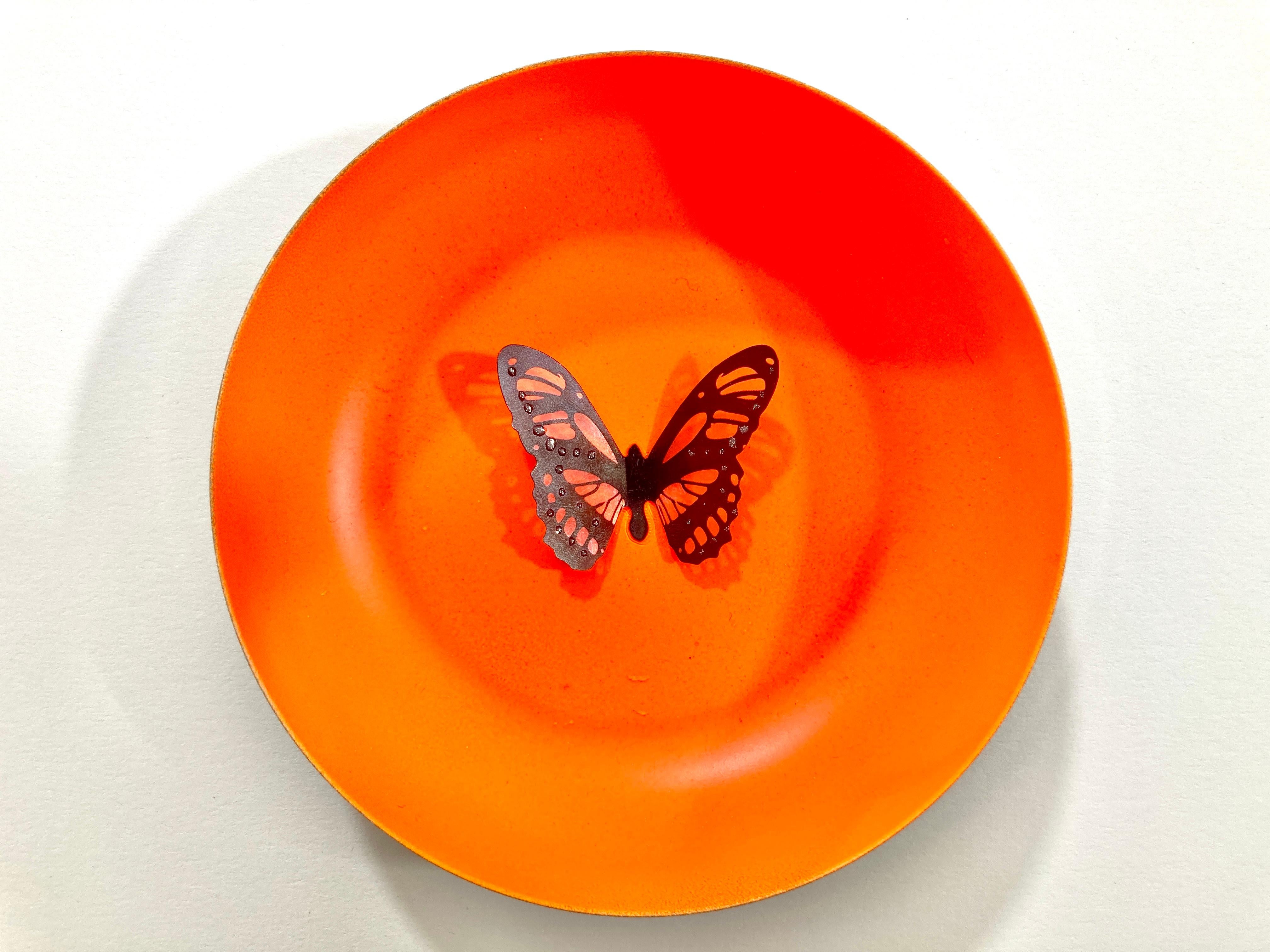 Indische Contemporary Art von Sumit Mehndiratta - Neon Schmetterlinge im Angebot 6