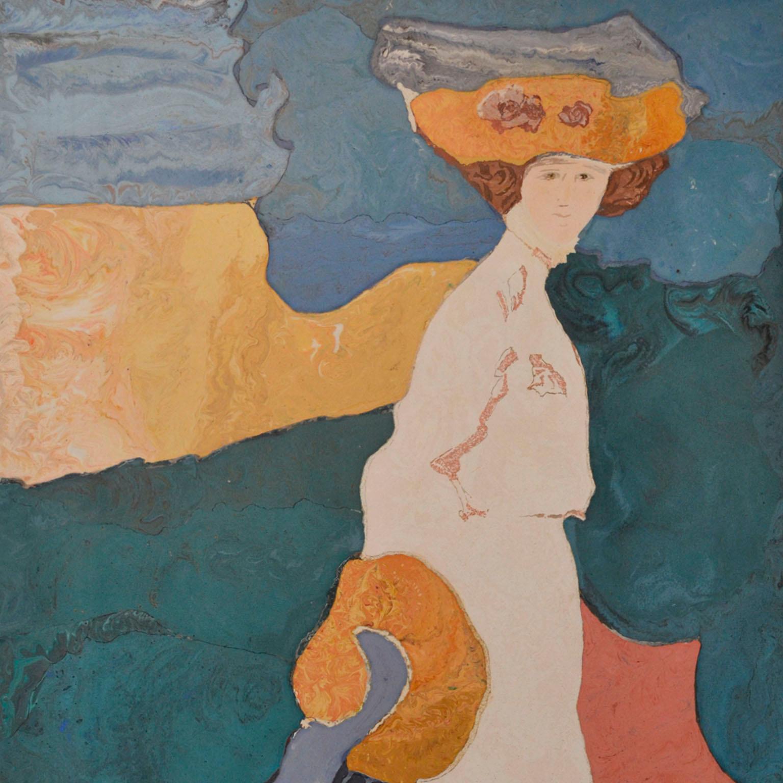 Dans ce panneau mural réalisé à la main par Cupioli Lodovico, l'artiste  a voulu rendre hommage à Wassily Kandinsky, en réinterprétant sa peinture avec notre technique d'incrustation scagliola, créant un jeu de couleurs et de vibrations en utilisant
