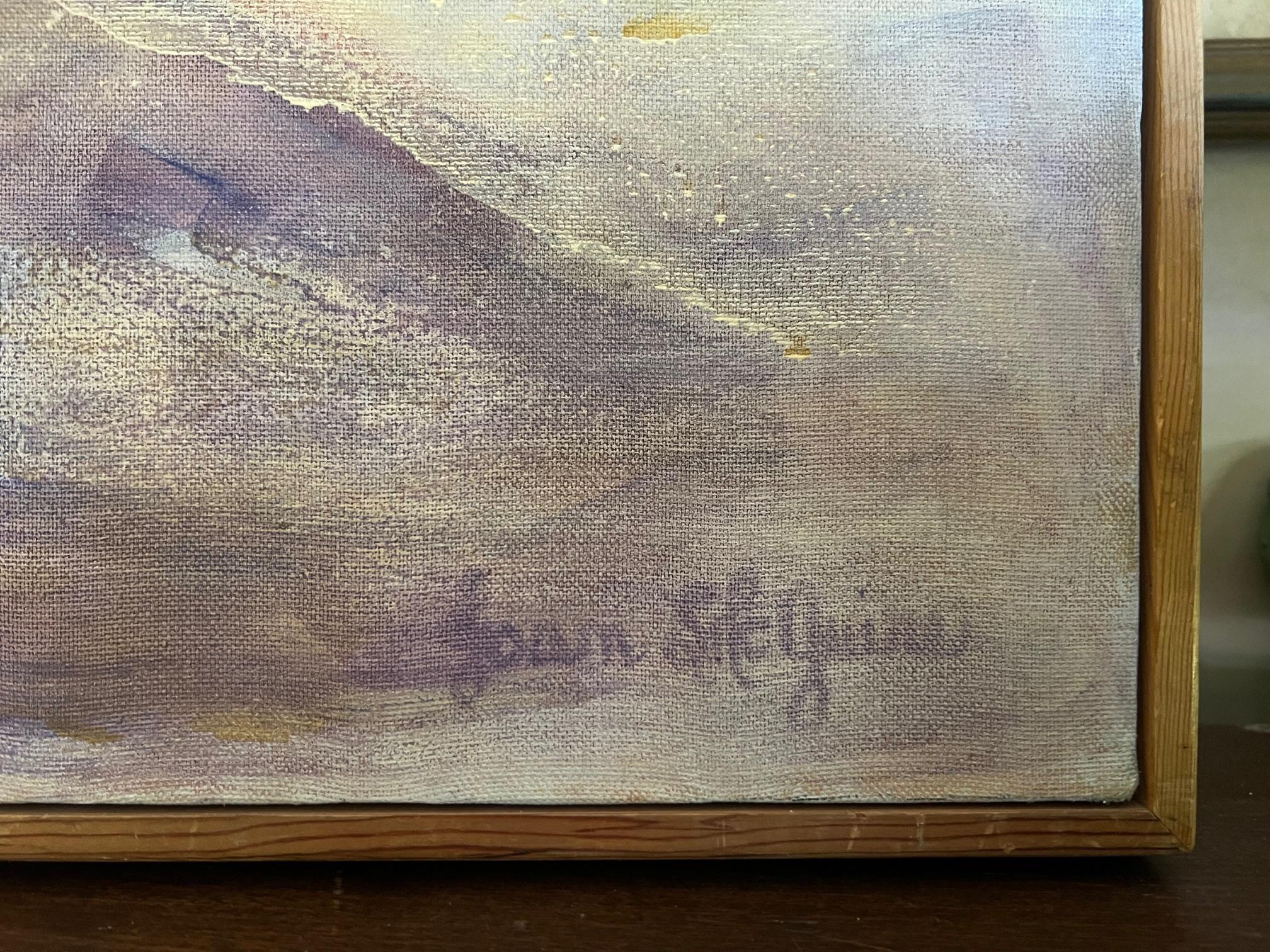 L'été à la plage, acrylique sur toile, signé en vente 2