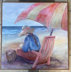 Sommer am Strand, Acryl auf Leinwand, signiert