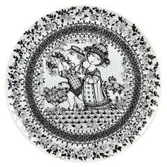 Vintage Summer Bjorn Wiinblad Four Seasons Plate For Rosenthal Studio-Line