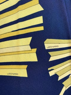 Robe d'été de la Maison Léonard en jersey de soie imprimé Circa 1980