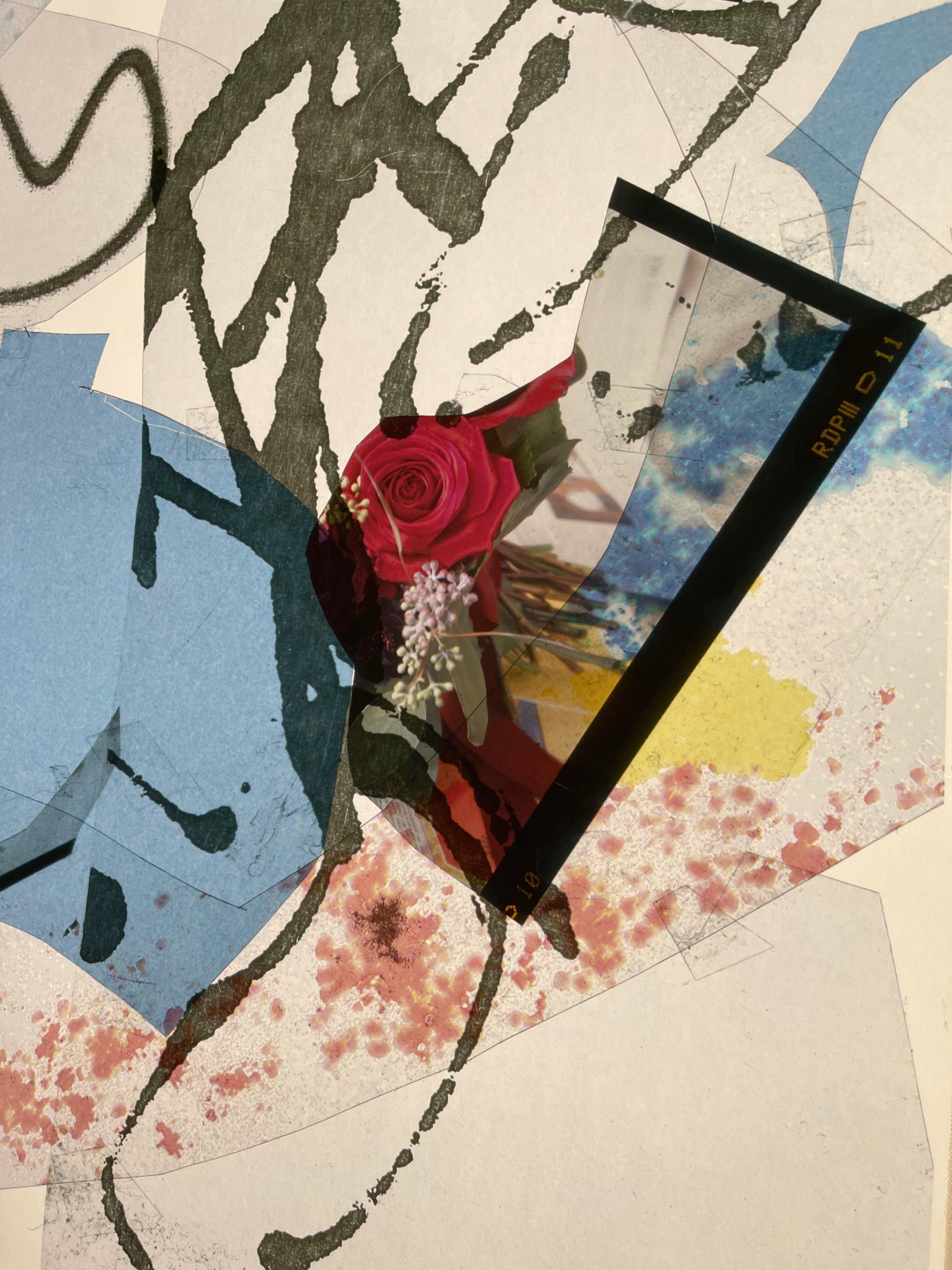 Sommerblumen Abstrakte Expressionistische Fotocollage von Peter Astrom im Angebot 6