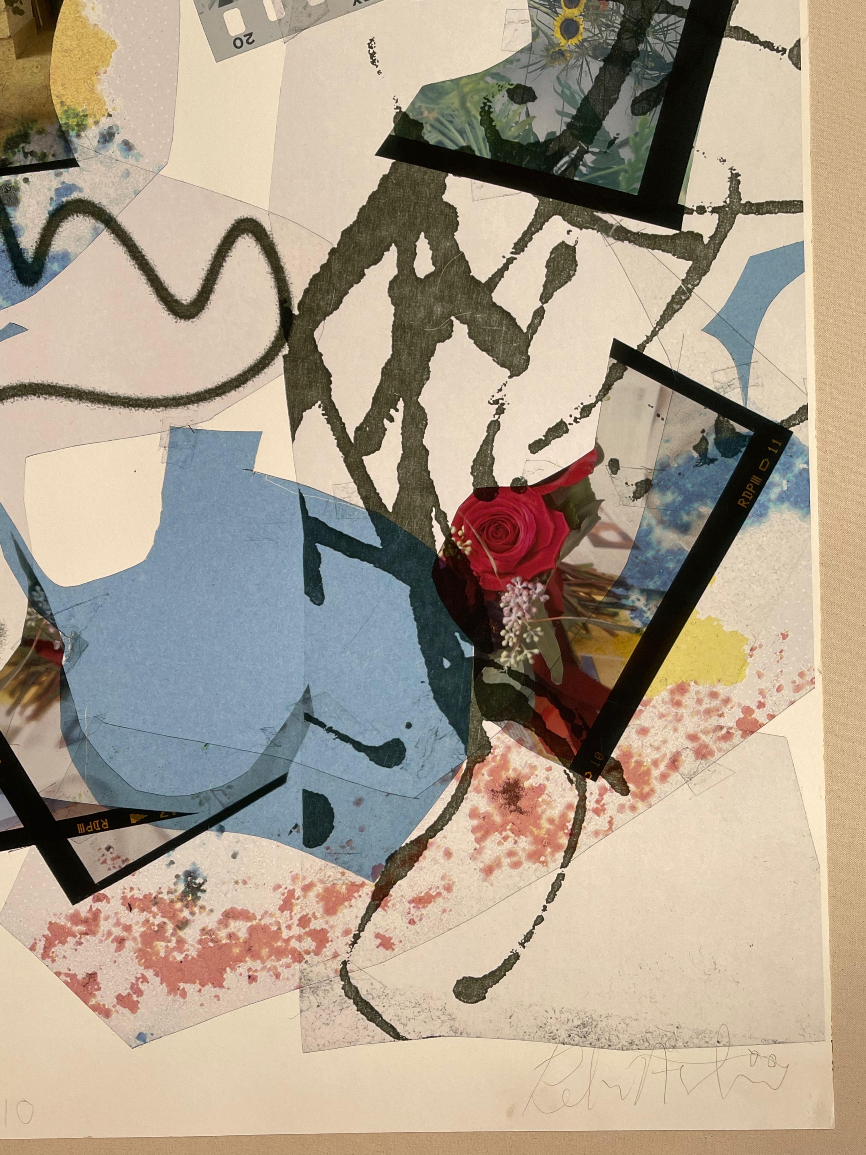 Sommerblumen Abstrakte Expressionistische Fotocollage von Peter Astrom (21. Jahrhundert und zeitgenössisch) im Angebot
