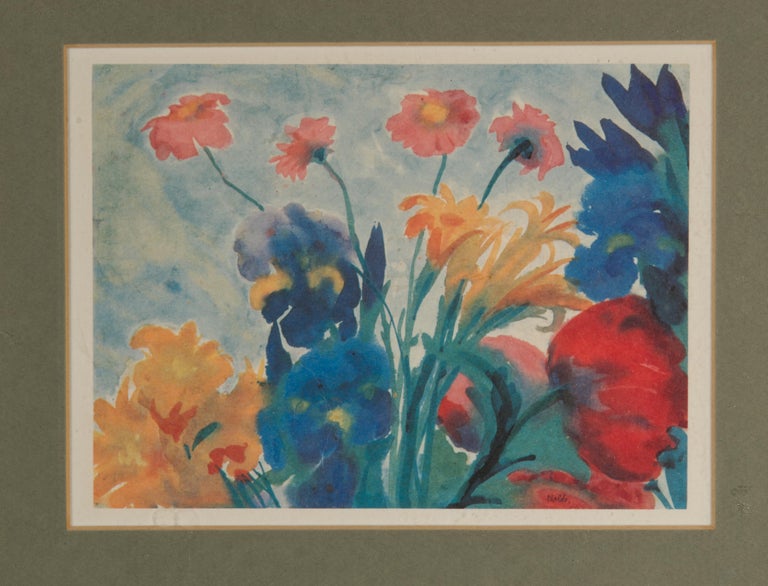 Summer Flowers by Emil Nolde, Limited Ed. Print, Framed For Sale at 1stDibs