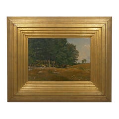 “Summer Landscape” American Painting Attributed to Robert Bruce Crane, Signed