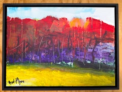 'Summer  Landscape'  by Beverly Myers Modern Painter, School of Wolf Kahn