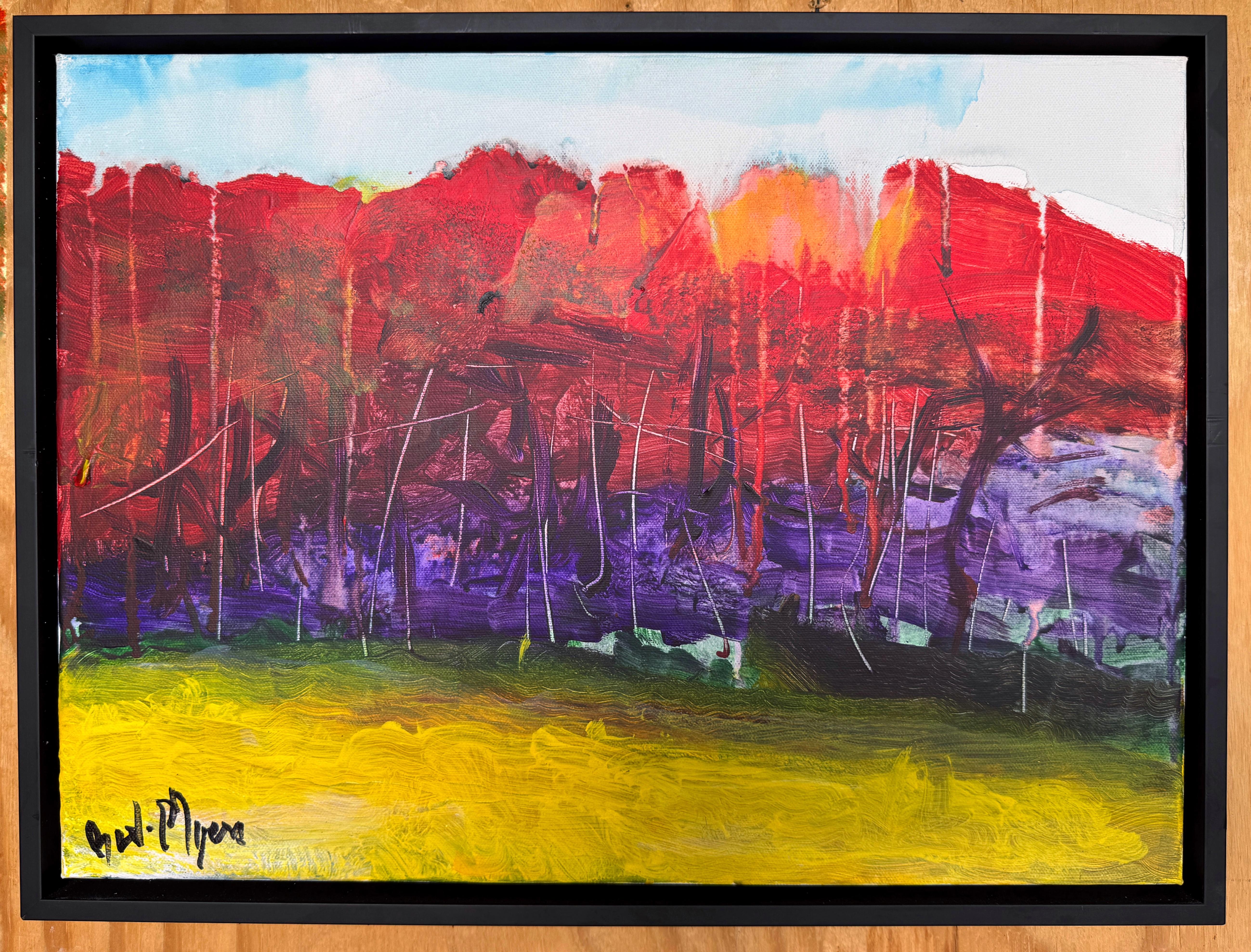 XXI secolo e contemporaneo Estate  Paesaggio'  di Beverly Myers Pittore moderno, Scuola di Wolf Kahn in vendita