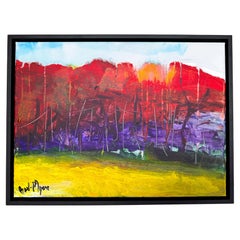Sommer  Landschaft  Moderner Maler von Beverly Myers, Schule von Wolf Kahn