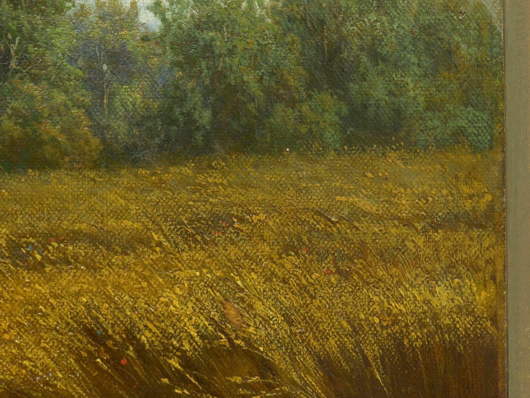 'Summer Landscape' Oil Painting by Jean-Baptiste Kindermans 'Belgian, 1822-1876' 6