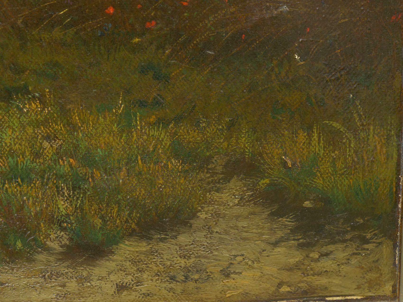 'Summer Landscape' Oil Painting by Jean-Baptiste Kindermans 'Belgian, 1822-1876' 7