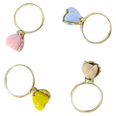 Summer Semi Precious Flower (Pink Sapphire)